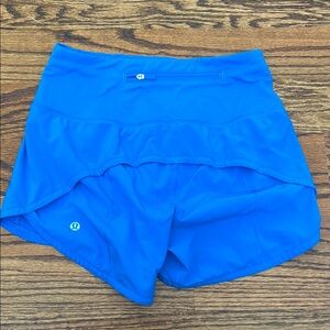 Lululemon High Rise Speed Up Shorts. Size 2. 4 inch inseam.